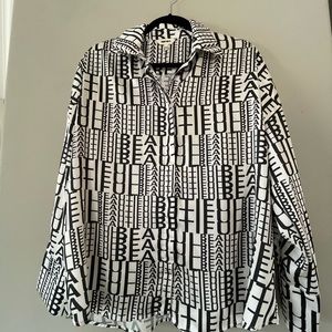 This beautiful black and white blouse I purchased in Turkey like a new